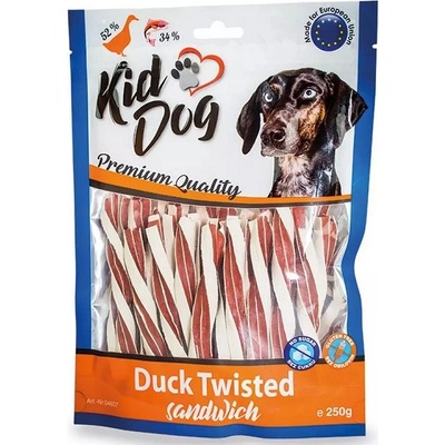KidDog Kačací točený sendvič s treskou 250 g