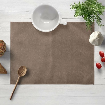 Biante Sametové prostírání Velvet Premium SVP-005 Světle hnědé 35x45cm