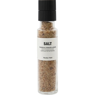 Sůl parmezán & rajče & bazalka s mlýnkem Nicolas Vahé 300g