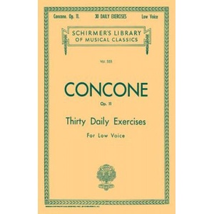 30 Daily Exercises, Op. 11: Low Voice | Concone Joseph, Joseph Concone (ISBN: 9780793559268)