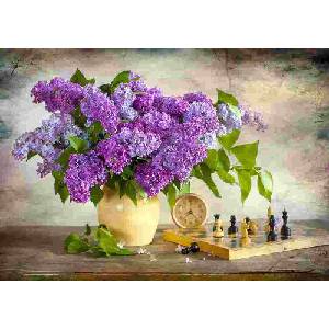 Enjoy - Puzzle Lilac and Chess - 1 000 piese