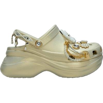 Crocs Чехли Crocs Women's Bedazzled Clogs - Bone