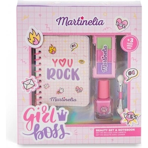 Aquarius Cosmetic Козметичен комплект с бележник, Martinelia, Супер момиче, 4 части (MA31114)