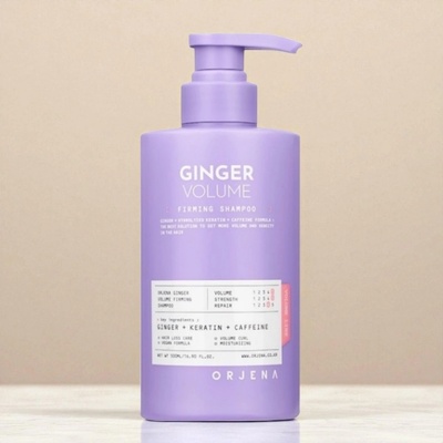 ORJENA Ginger Volume Firming Shampoo Šampon na poškozené a jemné vlasy se zázvorem 500 ml