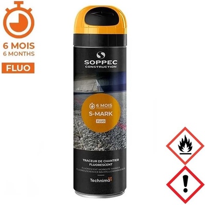 LEVIOR SPREJ FLUORESCENČNÍ S-MARK 6M oranžová 500ML