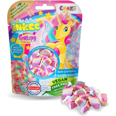 Craze INKEE Galupy Unicorn koupelové vločky pro děti 100 g