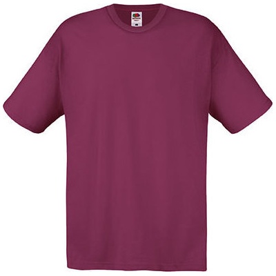 Fruit of the Loom spodní tričko Original Full-Cut T vínová červená