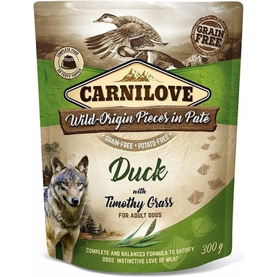 Carnilove Kapsička Dog Paté Duck With Timothy Grass 300 g