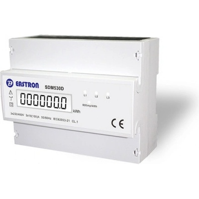 Elektromer trojfázový SDM53OD 3F/2T na DIN,LCD,7 mod