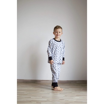 Detské pyžamo Motoráče na šedom nebi
