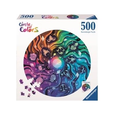 Ravensburger Puzzle 2D 500 Color palette. Astronomy