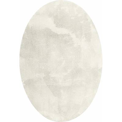 Pure Line Home Овален плюшен килим huarte, кремав