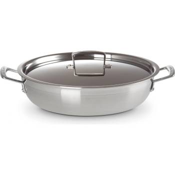 Le Creuset Ниска касерола CLASSIC 30 см, 4, 8 л, сребърен, неръждаема стомана, Le Creuset (LECR96202830001000)