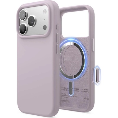 elago Силиконов (TPU) калъф с MagSafe за iPhone 17 Pro - Elago Magnetic Soft Silicone Case (светлолилав) (ES17MSSC63PRO-SPU)