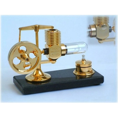 Krick Motor Stirling velký zlatý smontovaný