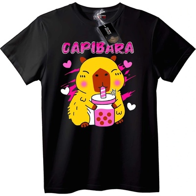 NOONEBRAND Тениска Capybara с розов коктейл - 2XL, White