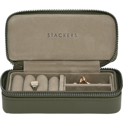 Stackers Пътническа кутия за бижута Travel Medium Stackers маслинена (76155)