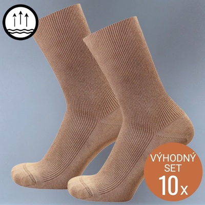 Zdravotní ponožky bez lemu - 10 párů - sleva - KNITVA