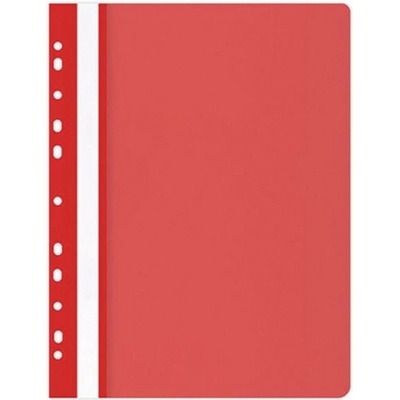 OFPRO OFFICE products Rýchloviazač PP s eurodierovaním matný červený
