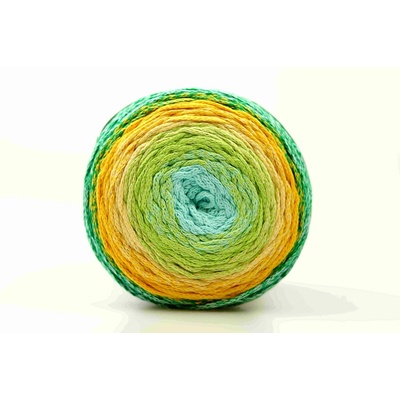 Chainy Cotton Cake ReTwisst 27 variace tyrkys, limetková, žlutá