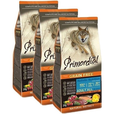 Primordial GF Adult Trout Duck 3 x 12 kg