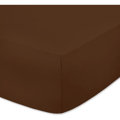 Кафяв чаршаф с ластик - плътно трико