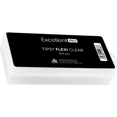 Excellent PRO Flexi Tipy na nehty- měkké clear 504 ks