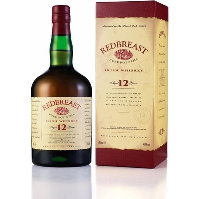 REDBREAST SINGLE IRISH WHISKY 12y 40% 0,7 l (tuba)