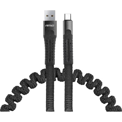 AMiO UC-12 02529 Pružinový USB+microUSB, 120cm