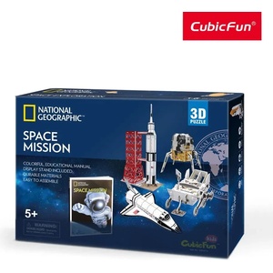 CubicFun CubicFun Пъзел 3D National Geographic Космическа мисия Space Mission 80ч