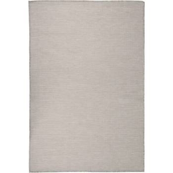 Image 1 of vidaXL Градински плоскотъкан килим, 120x170 см, светлосив (340781)