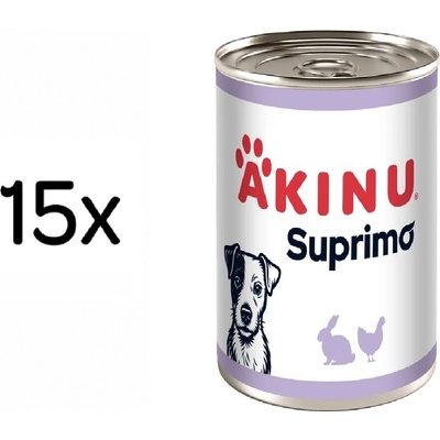 Akinu Suprimo Mleté s králičím 15 x 400 g