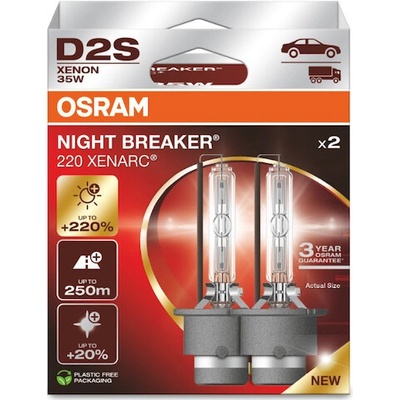 OSRAM XENONOVÁ VÝBOJKA XENARC D2S XN2 NIGHT BREAKER LASER +220% 66240XN2-2HB | Zboží Auto