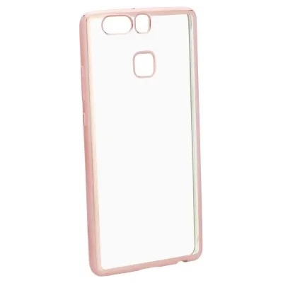 Huawei Силиконов калъф за Huawei P9 Lite Mini с лайсна розово злато