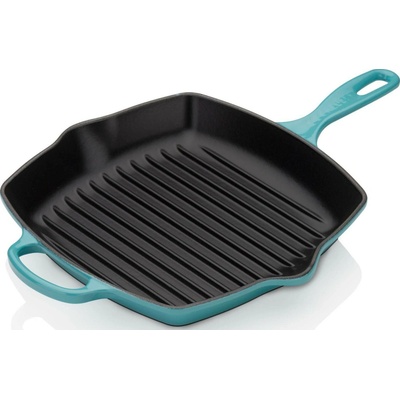 Le Creuset 20183261700422 Grilovací pánev Signature čtvercová 26 cm azurová
