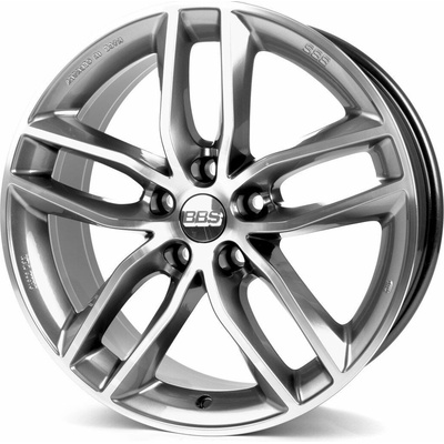 BBS SX 9x20 5x120 ET42 platinum silver diamond cut