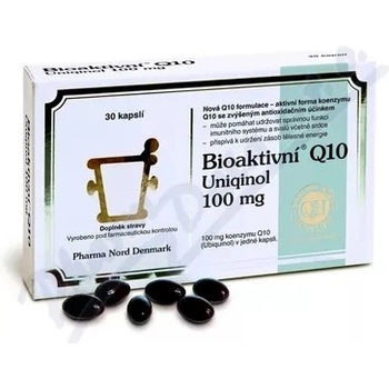 Nord Pharma Bioaktivní Q10 Uniquinol 100 mg 30 kapsúl