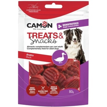 Camon Grilled duck coin - лакомства за куче, със сушено патешко месо 80 гр, Италия - AE509