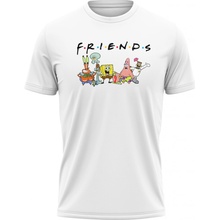 MemeMerch tričko Spongebob Friends white