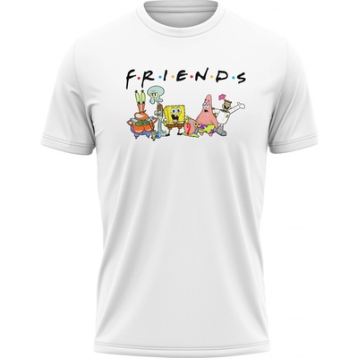 MemeMerch tričko Spongebob Friends white