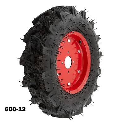 К-т външна и вътрешна гума с джанта 6x12, Elefant, за мотофреза / мотоблок (ET10556)