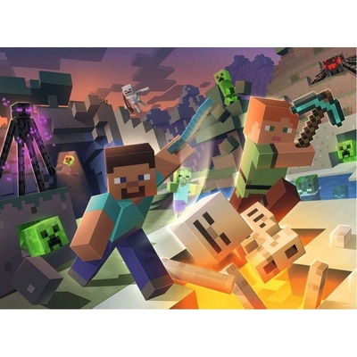 Ravensburger Minecraft Monstra z Minecraftu 100 dílků – Zboží Dáma