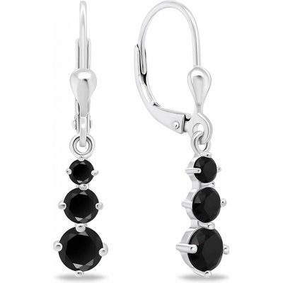 Brilio Silver Slušivé stříbrné náušnice se zirkony EA656WBC