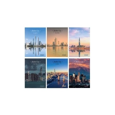 STREET Тетрадка телчета Skyline А4 80л широк ред