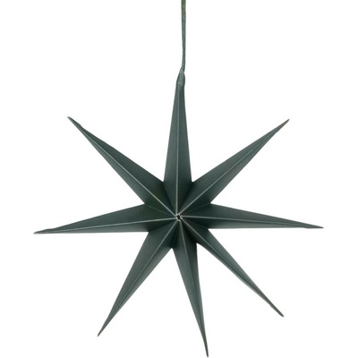 Závesná vianočná dekorácia priemer 50 cm Broste STAR -L zelená