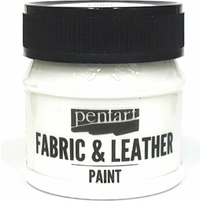 Pentart farba na kožu a textil 50 ml biela