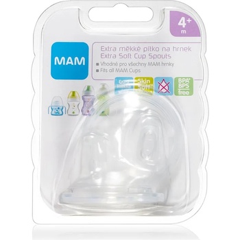 MAM Baby Bottles Extra Soft Cup Spout резервен накрайник за пиене 4m+ 2 бр