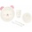 KikkaBoo Пластмасов сет за хранене KikkaBoo - Bear with Me, Pink (31302040134)