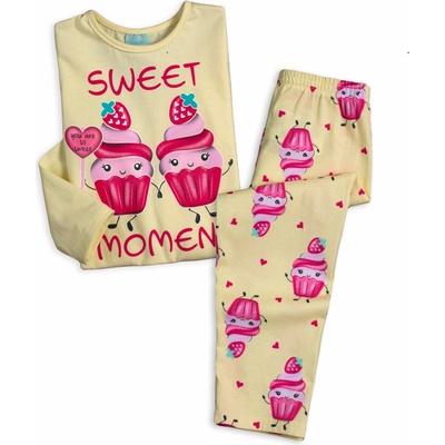 Dívčí pyžamo svítící ve tmě KYLY SWEET MOMENT žluté – Zboží Dáma