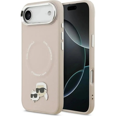 KARL LAGERFELD Калъф Karl Lagerfeld Karl & Choupette Pins MagSafe за iPhone Air Pink (3666339495466)